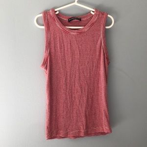 Brandy Melville red and white top